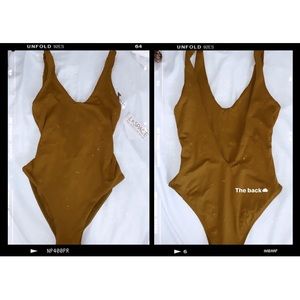 L*space olive green one piece.
